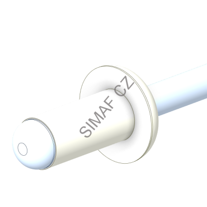 Trhací nýt Al/Ocel 4x16 mm, barva černá