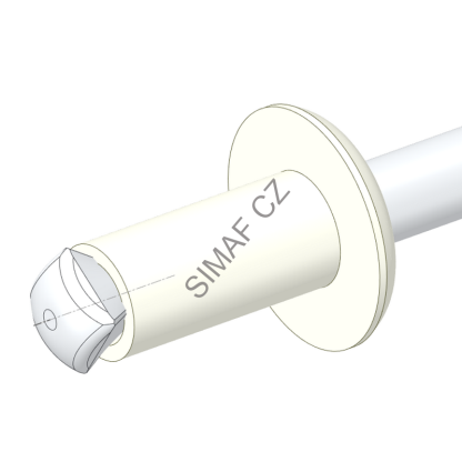 Trhací nýt banánový, Al/Ocel 4x12 mm