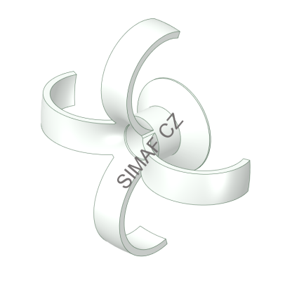 Trhací nýt banánový, Al/Ocel 4x16 mm