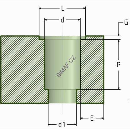 Zálisek do plastu typ CM M2.5x6.5
