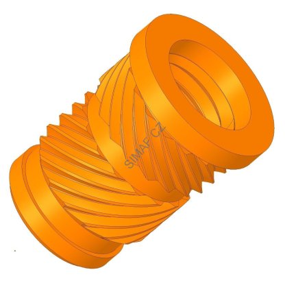 Zálisek do plastu typ DCC M3x5.7