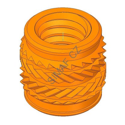 Zálisek do plastu typ TS M5x9.5