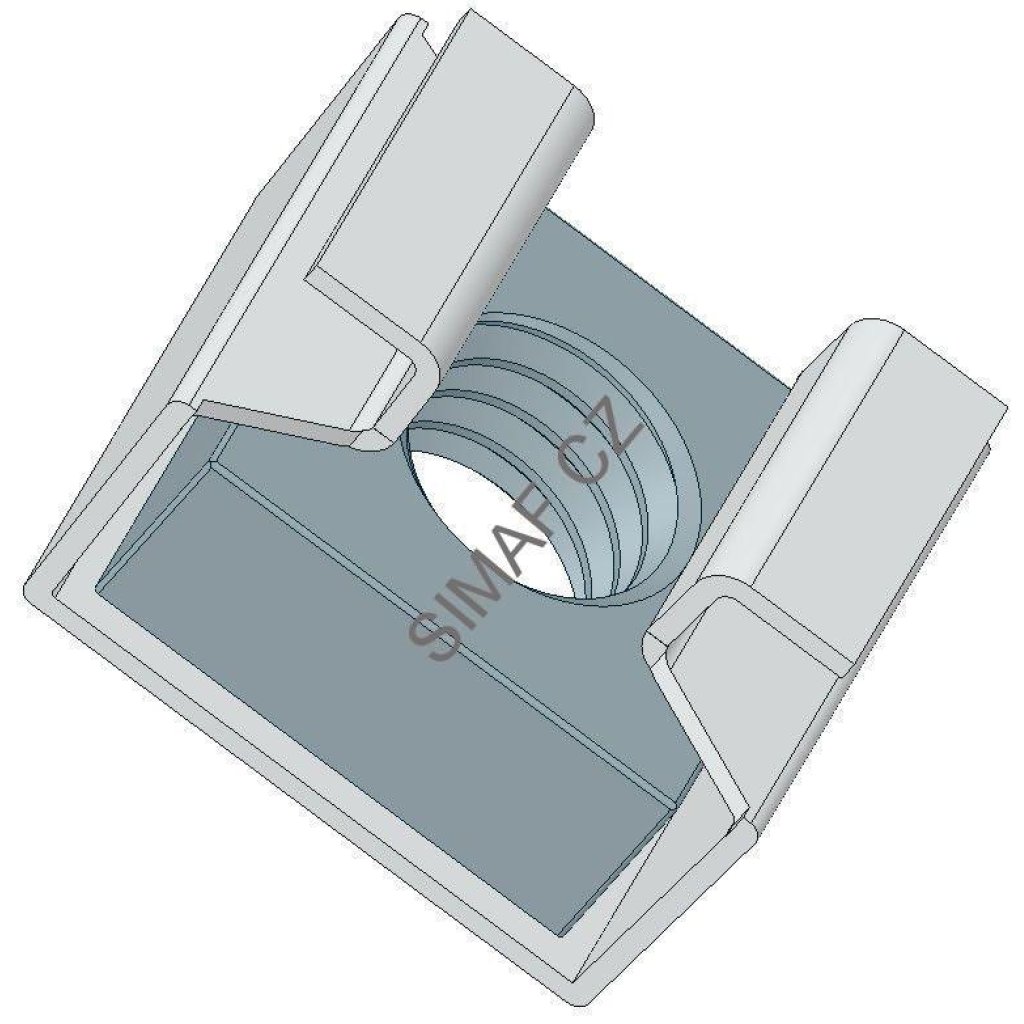 Klietková matica M8 pre dieru 12,3x12,3 | SIMAF SK