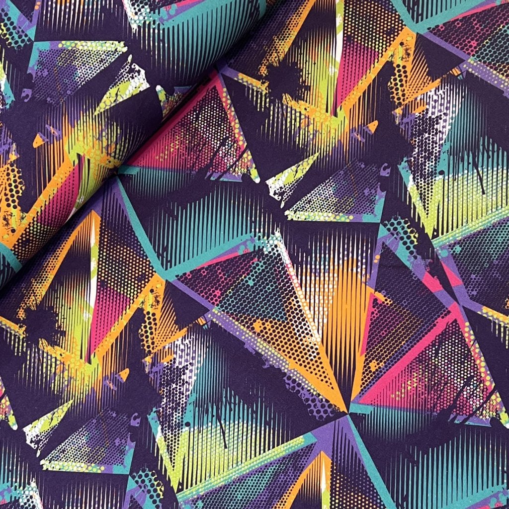 Barevné ornamenty počesaná digi tisk 3188