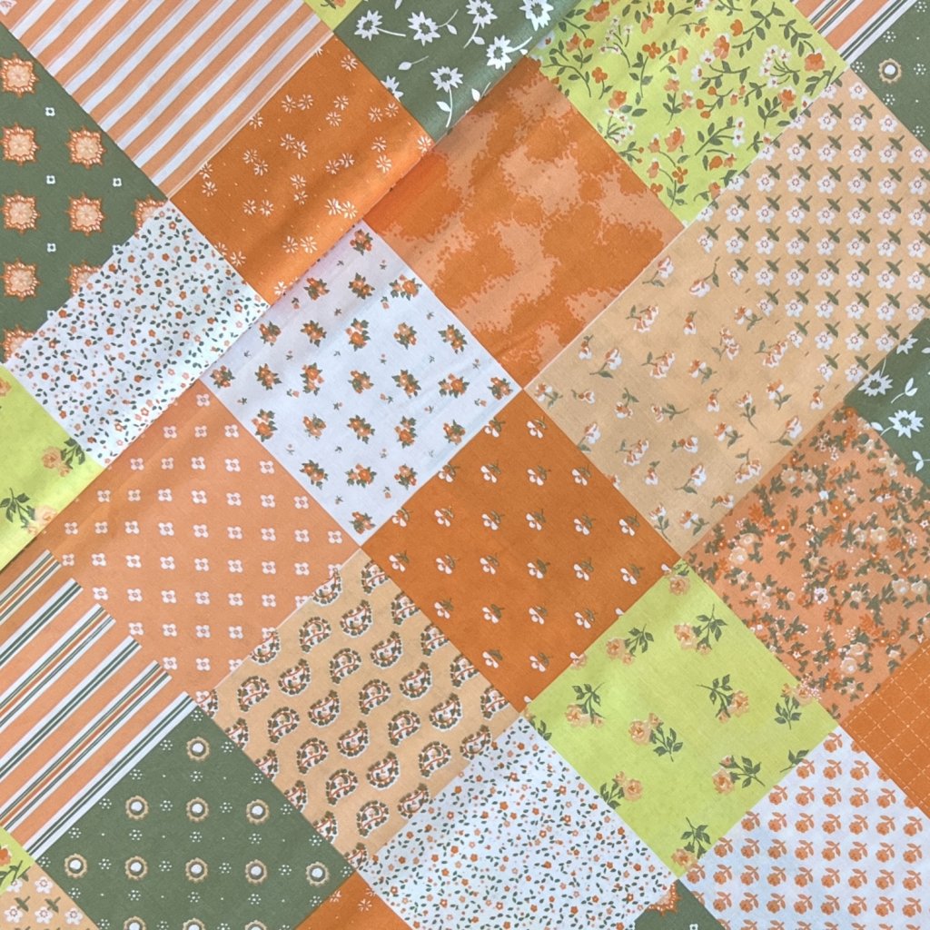 Oranžový patchwork