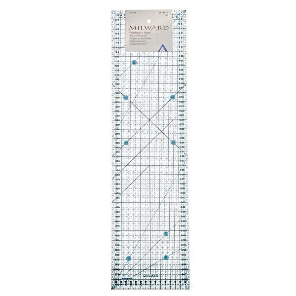 Rastrové pravítko 60 x 15 modré