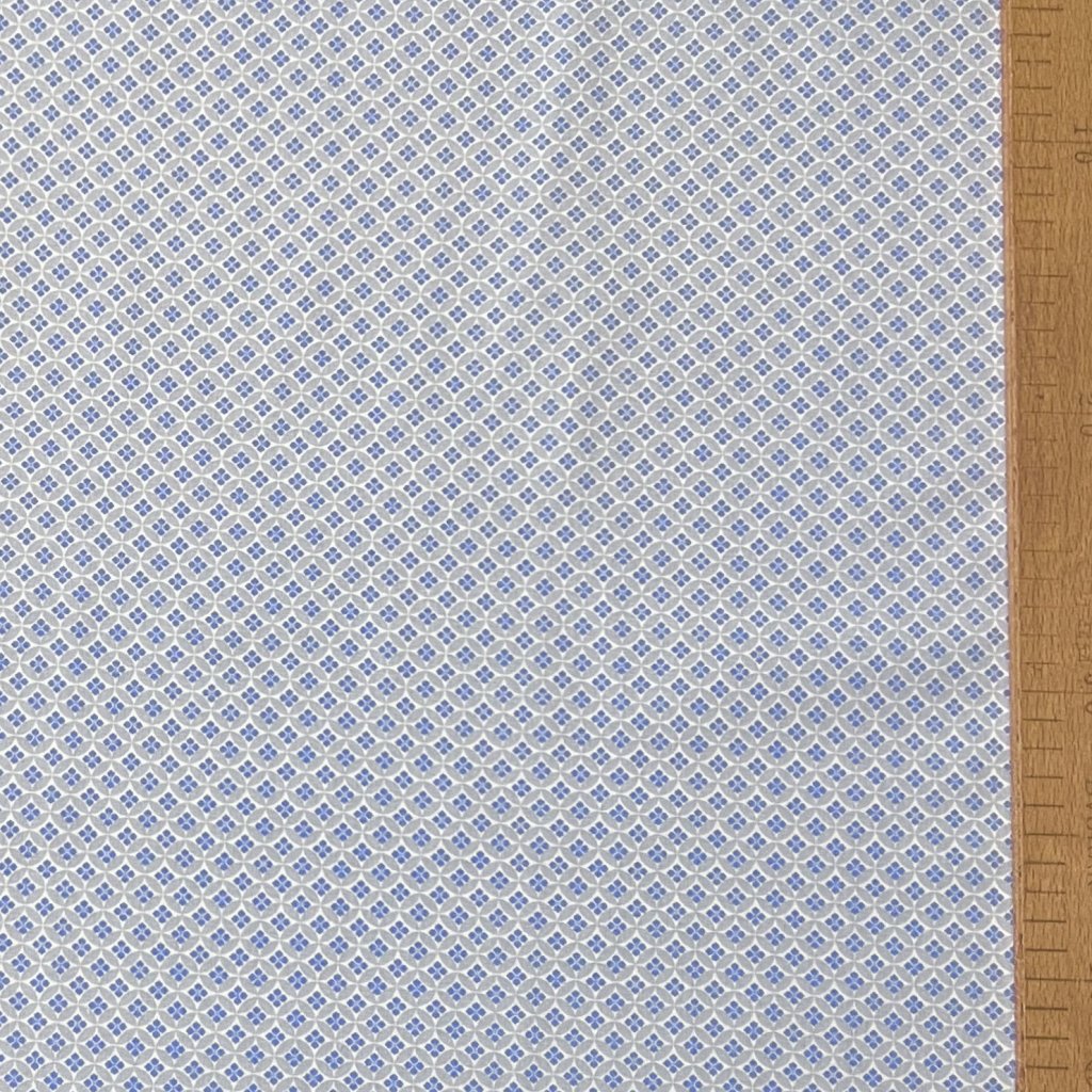 Světle modré retro kytičky 3263