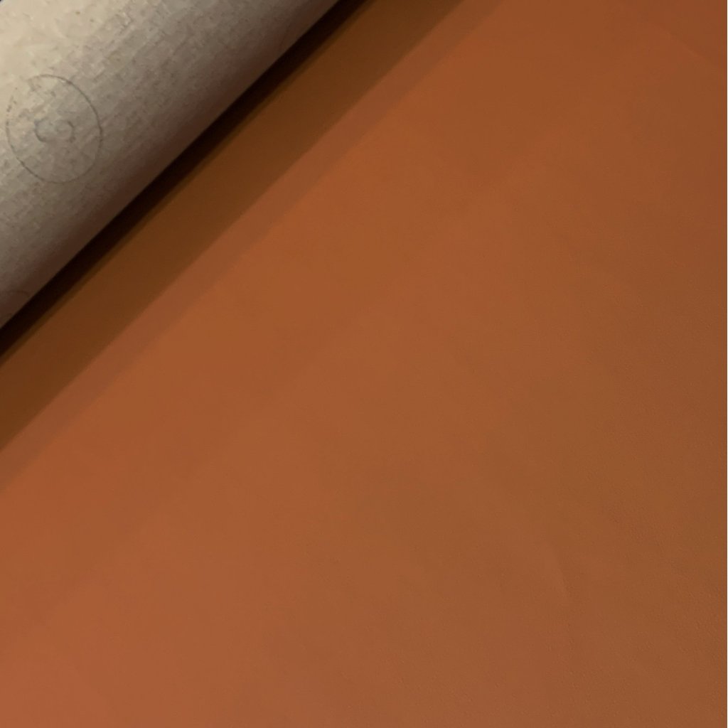 Sytě oranžová ekokůže soft