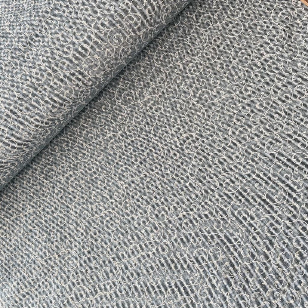 Točené lístečky na šedo mentolové