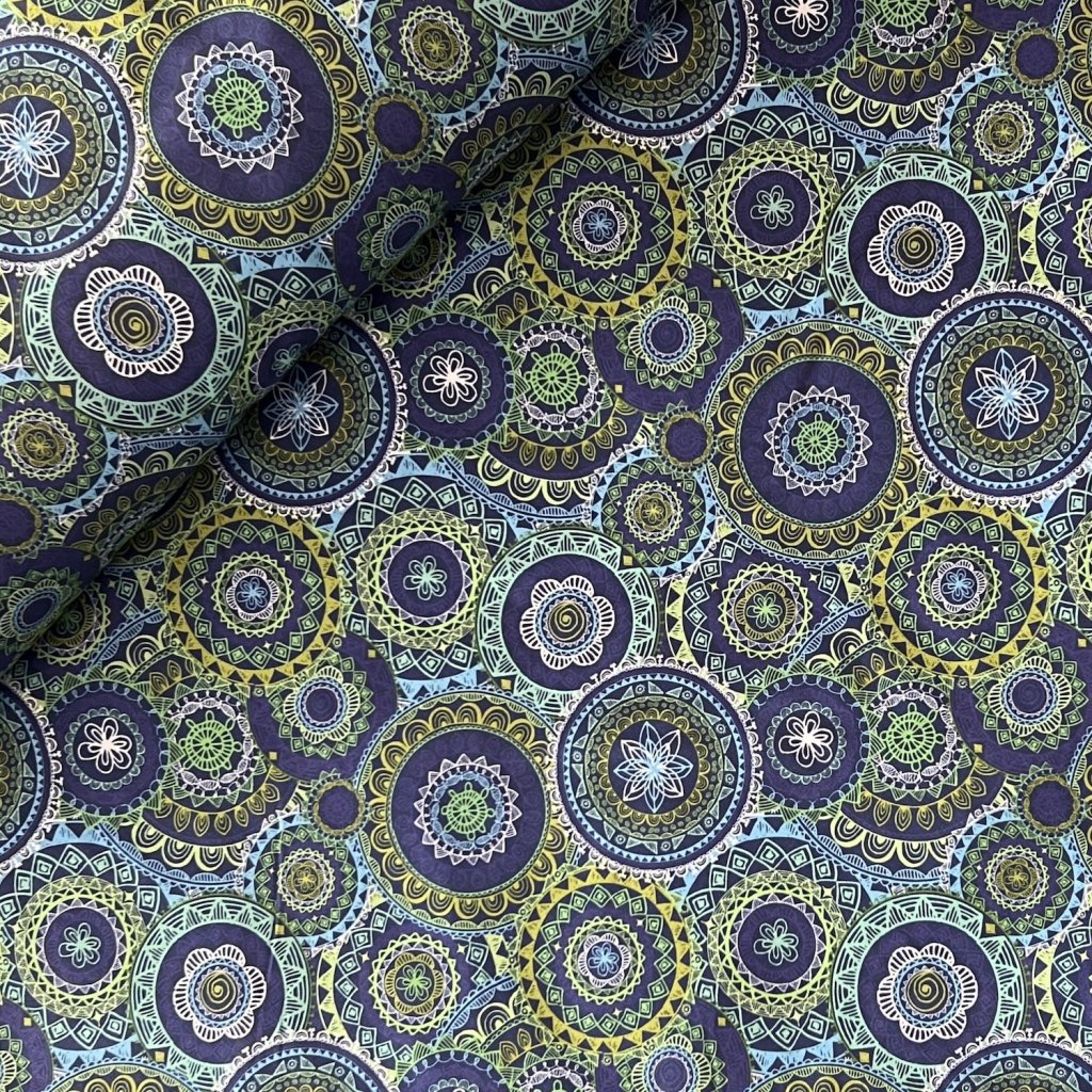 Zelené mandaly softshell