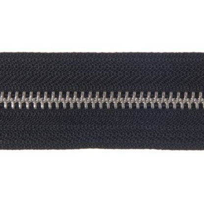 Kovový zip stříbrný  6 mm
