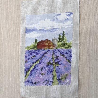 Levandulová farma 17x30 cm