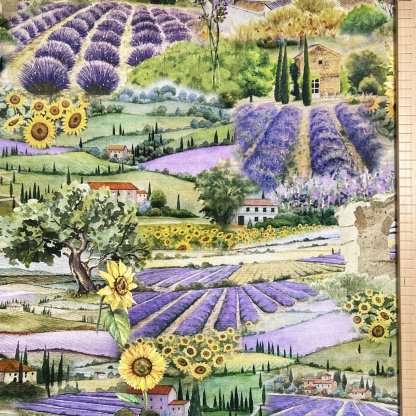 Levandulová louka panel 62cm