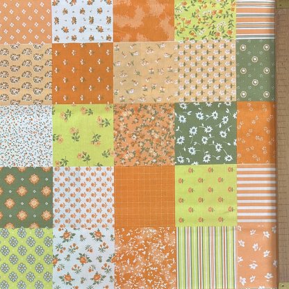 Oranžový patchwork