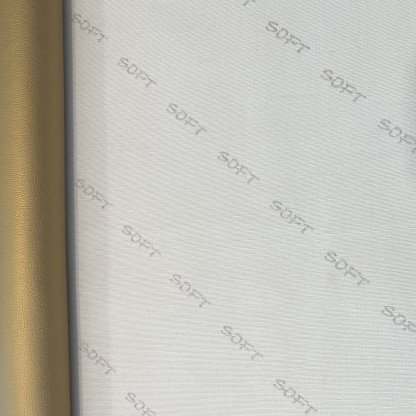 Zlatá lesklá eko kůže soft 3129