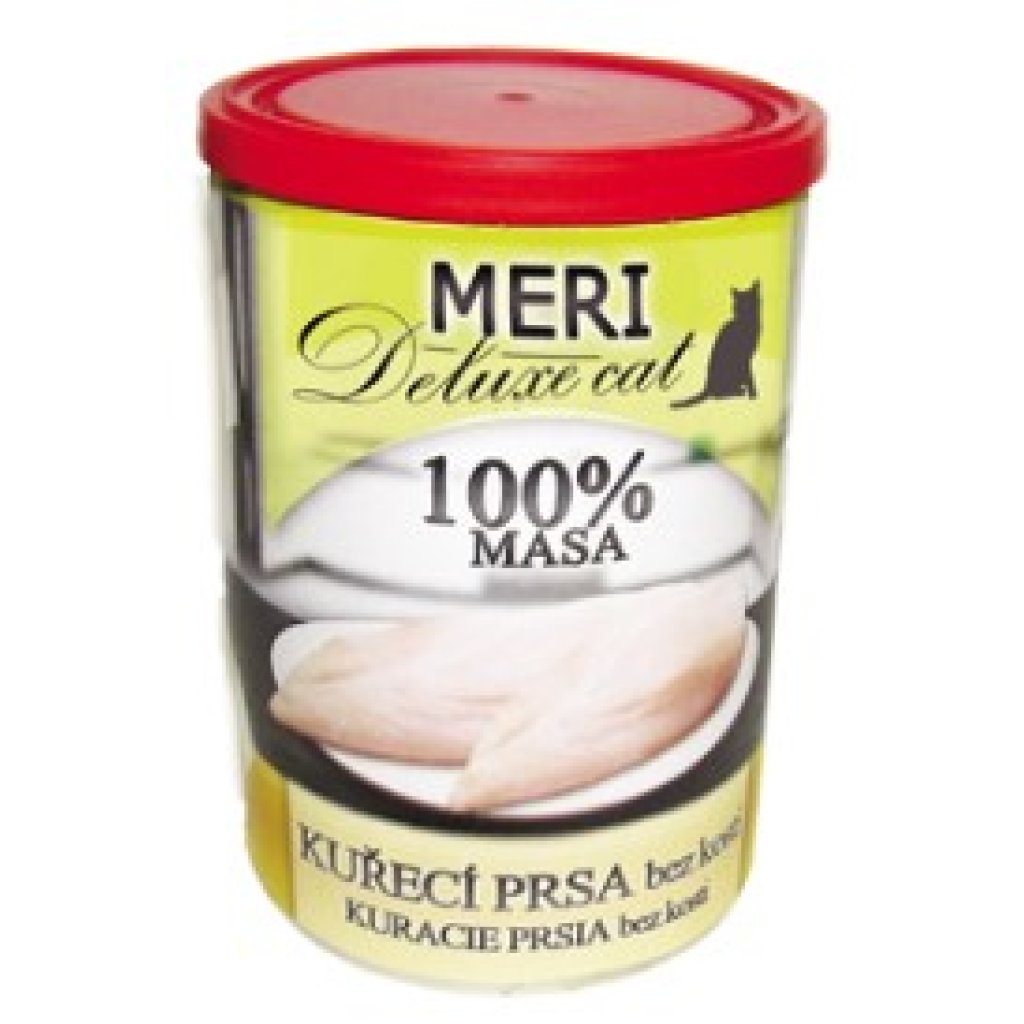 MERI CAT deluxe kuřecí prsa bez kosti 400g - Stastna-tlapka.cz