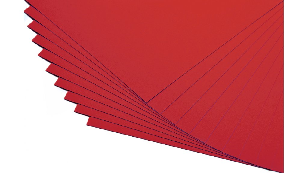 Barevné papíry červené - 20 listů A4 - 130g
