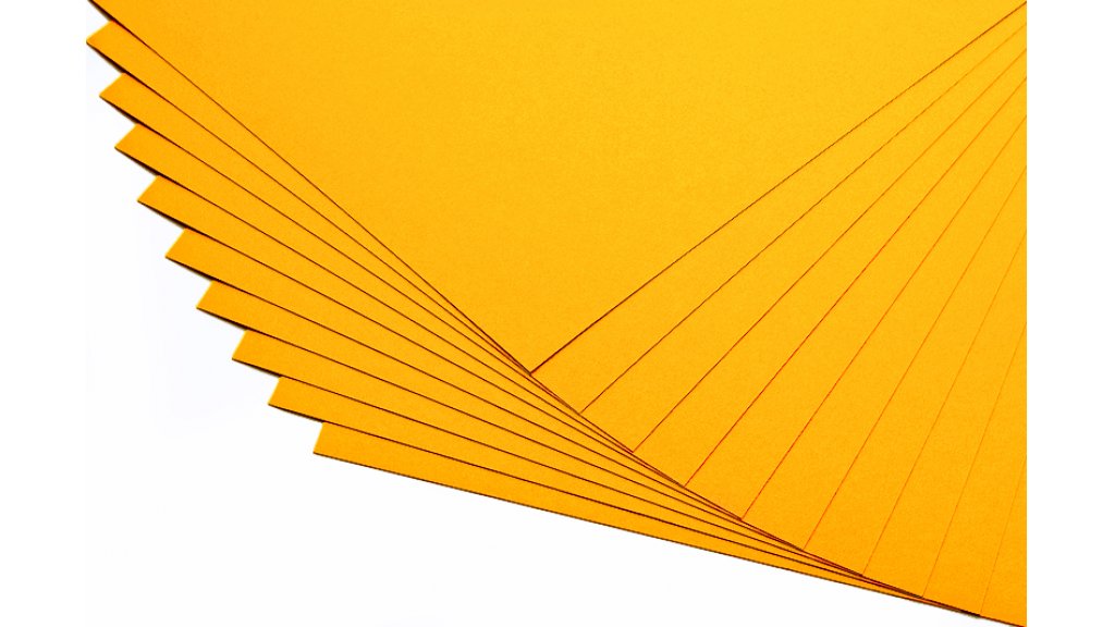 Barevné papíry mango - 20 listů A4 - 130g