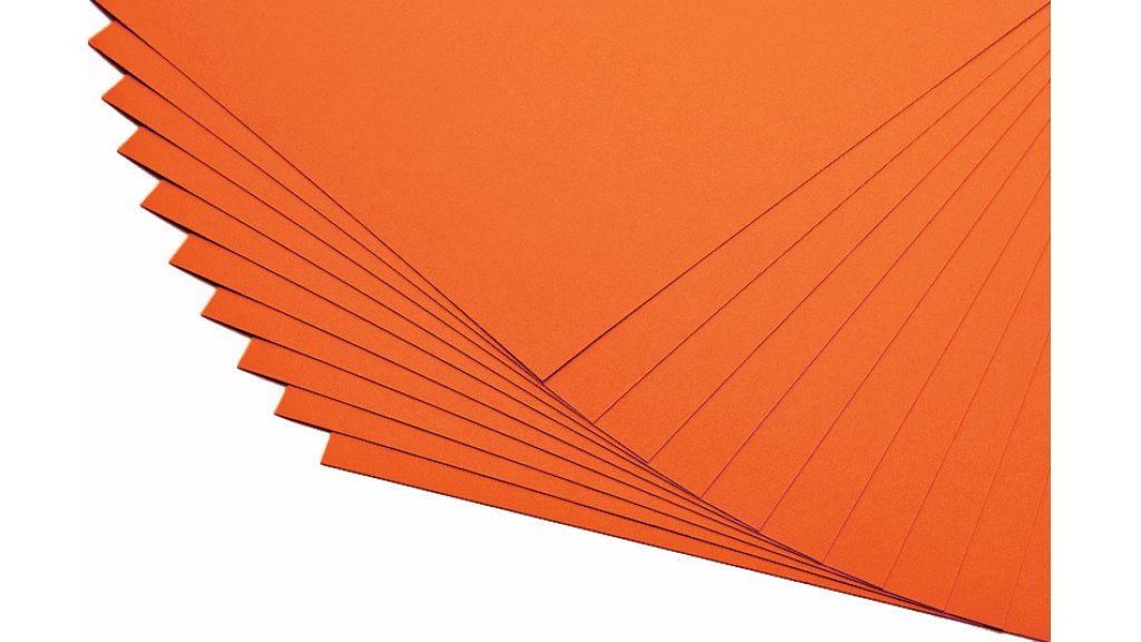 Barevné papíry oranžové - 20 listů A4 - 130g