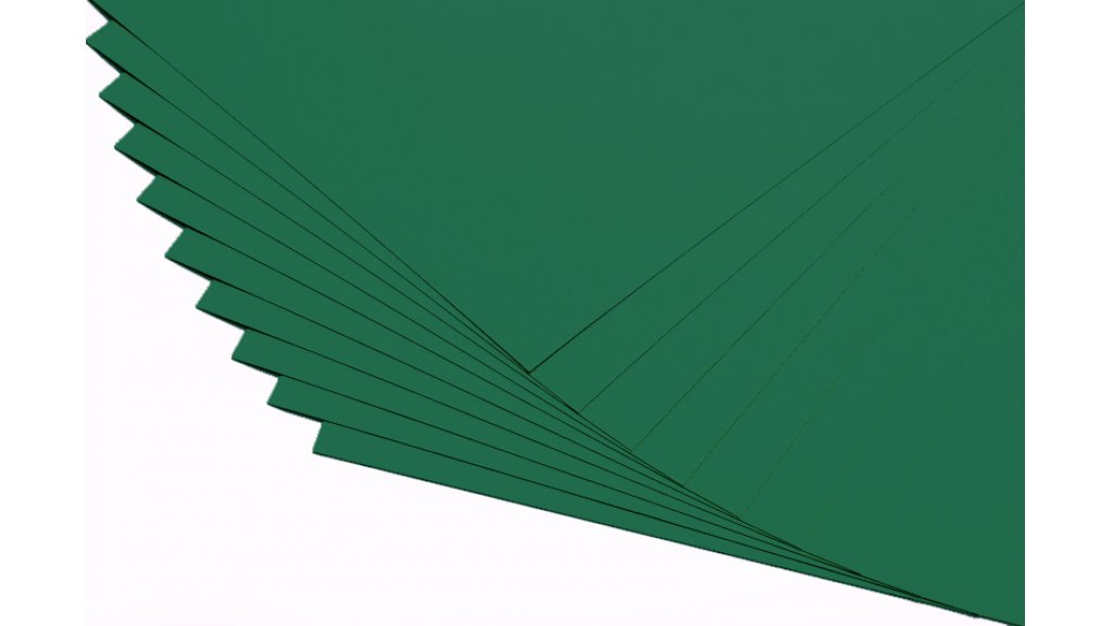 Barevné papíry smaragdově zelené - 20 listů A4 - 130g