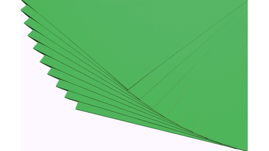 Barevné papíry zelené - 20 listů A4 - 130g