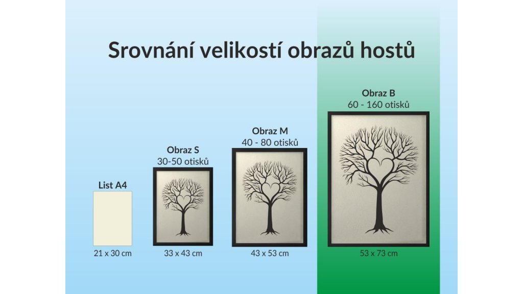 Svatební strom 6 se jmény 53 x 73 cm