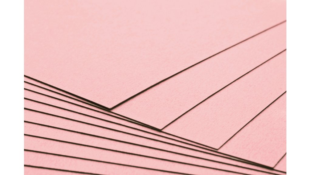Tvrdý kreativní papír světle růžový A4 - 300g