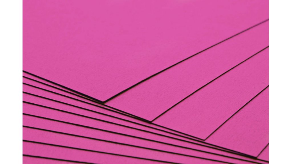Tvrdý kreativní papír sytě růžový A4 - 300g