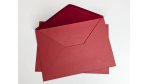 Silné obálky na svatební oznámení velikosti A5 - tmavě červené