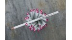 Svatební tužky se jmény s růžovým krystalem Swarovski