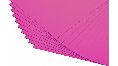 Barevné papíry tmavě růžové - 20 listů A4 - 130g