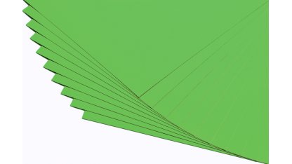Barevné papíry trávově zelené - 20 listů A4 - 130g