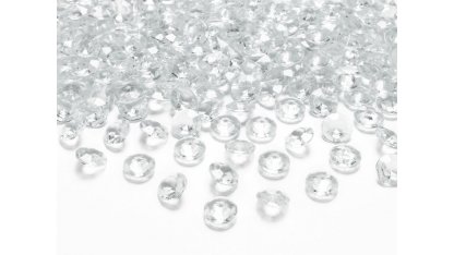 Dekorační akrylové diamanty 100 ks - čiré