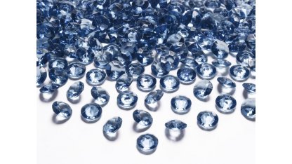 Dekorační akrylové diamanty 100 ks - tmavě modré