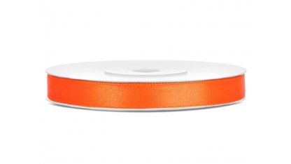 Oranžové saténové stuhy - 25 m / 1,2 cm