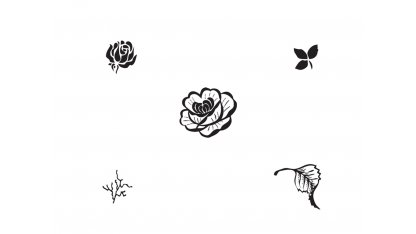 Razítka - růže a listy