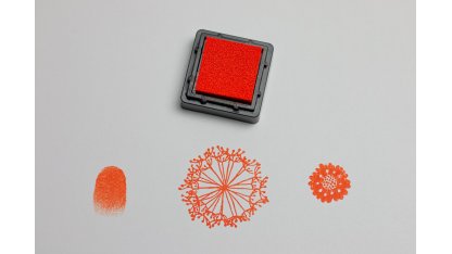 Razítkovací polštářek - oranžový