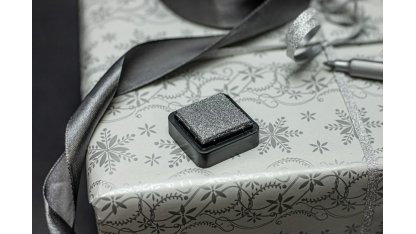 Razítkovací polštářek - stříbrný