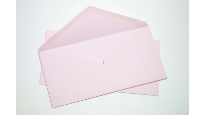 Silné obálky DL na svatební oznámení - baby pink