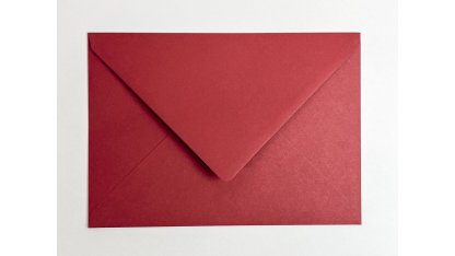 Silné obálky na svatební oznámení velikosti A5 - tmavě červené 2