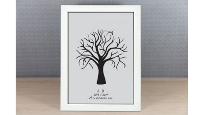 Strom dětí 1 v bílém rámečku 21 x 30 cm