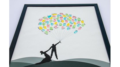 Svatební balónky hostů se jmény 53 x 73 cm
