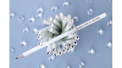 Svatební tužky se jmény s čirým krystalem Swarovski 2