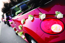 Výzdoba auta na svatbu