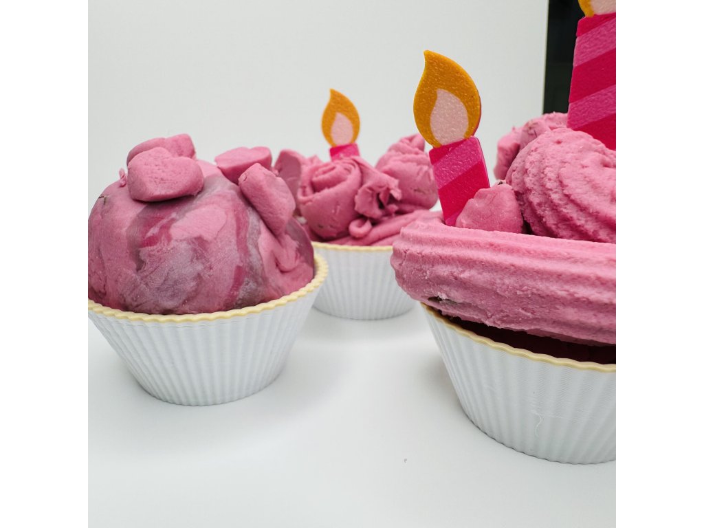 Cupcake mističky na modelínu – sada 4 ks