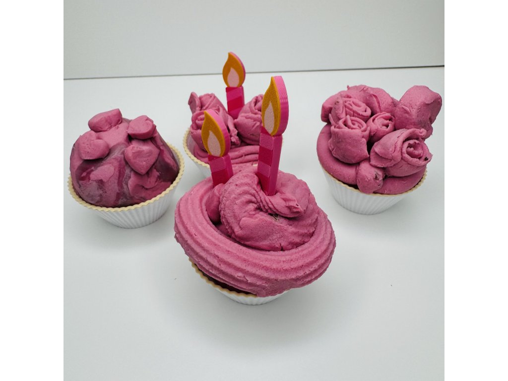 Cupcake mističky na modelínu – sada 4 ks