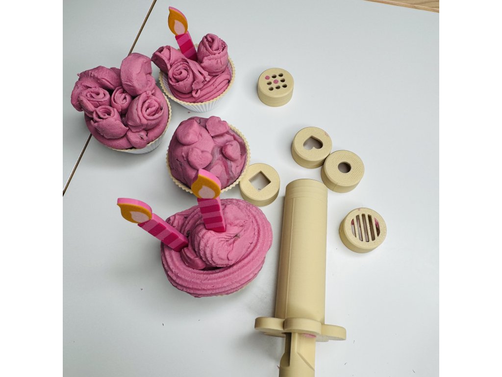Cupcake mističky na modelínu – sada 4 ks