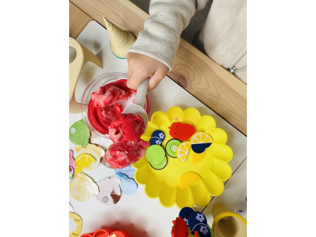 Doplňky ke hře na jídlo – sada pro zdobení zmrzlin, cupcaků a dortů