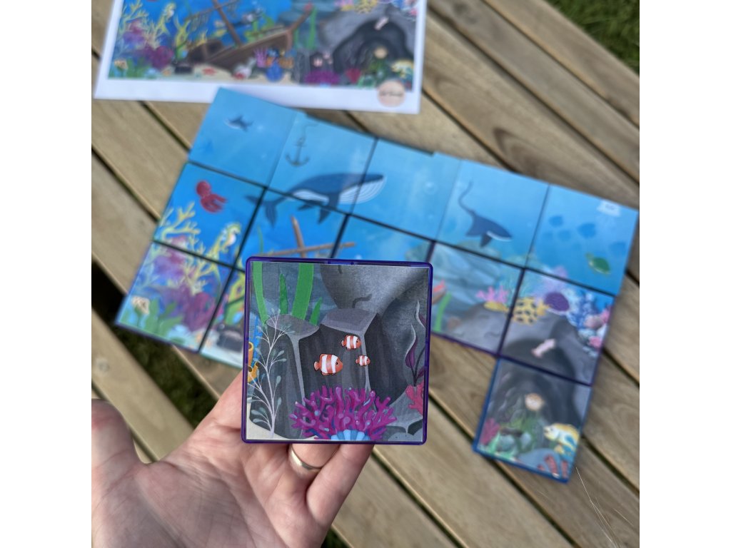 Puzzle - Pod hladinou moře - pdf soubor