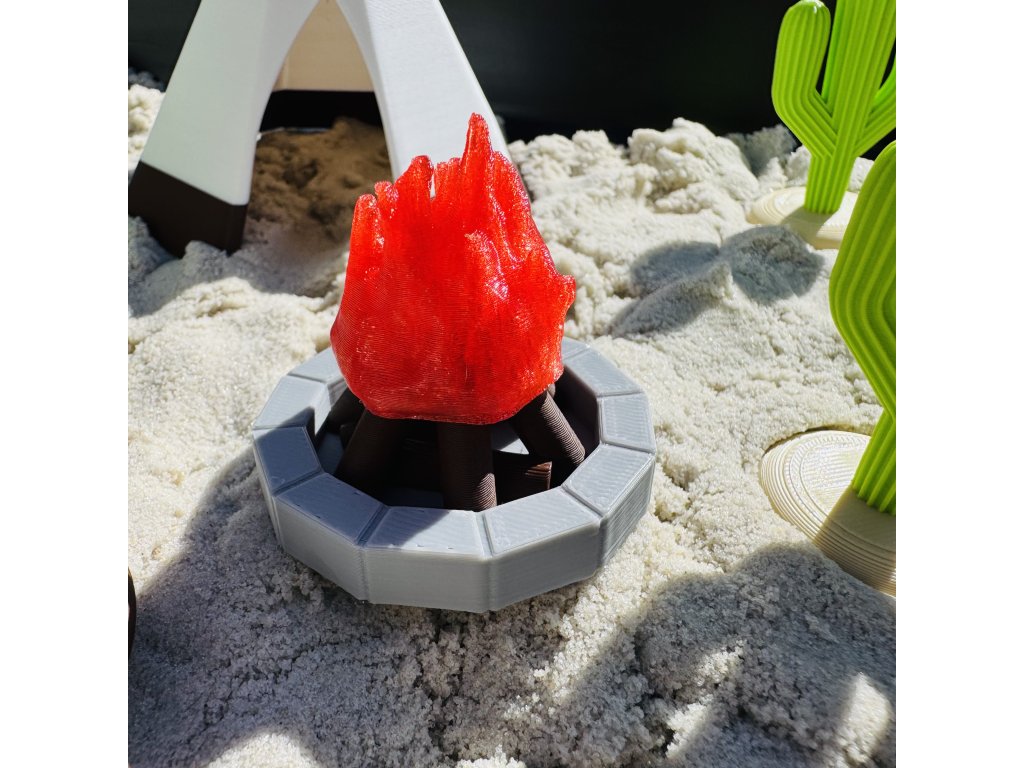 Teepee – rekvizita do malých světů (výška 12 cm)
